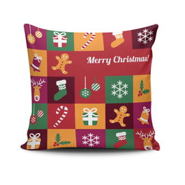 Aberto Design Cojín NOELKRLNT-17 Multicolor 43 x 43 cm